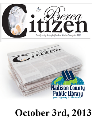 cover image of The Berea Citizen 2013 10/03